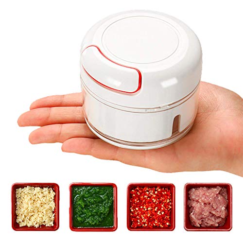 Mini Manual Food Chopper - Hand Pull Food Processor and Food cutter, Garlic