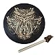 Msiud Schamanentrommel, Imitation Schaffell Vintage Rundes Instrument Trommel Rahmentrommel Bodhran Drum Djembe Grosse Shamanische Shaman Handgefertigte Musik Sound Dekoration Schaman Handgemachte