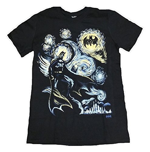 DC Comics Batman Vincent Van Gogh Graphic T-Shirt - Large, Black