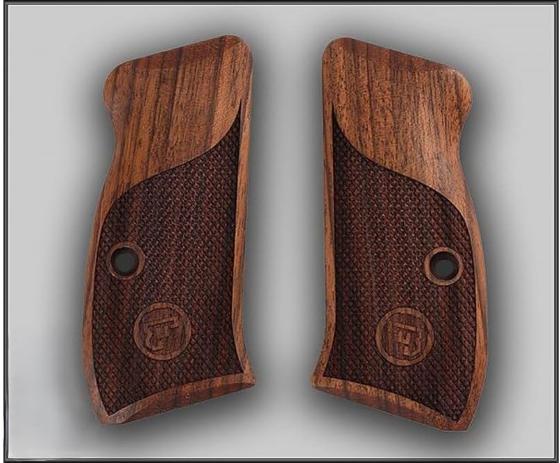 KSD Grips Root Walnut Compatible for CZ 75 Compact, Fit 85, CZ P-01, CZ 75 D, P100, C100, T100, PCR Compact