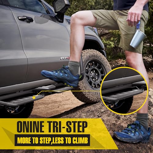 Image of ONINE Tri-Step Running Boards for Chevy Silverado GMC Sierra Crew Cab