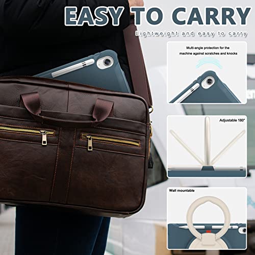 Funda para iPad 11 y 10.9 pulgadas con soporte giratorio 360 y protector de pantalla 3