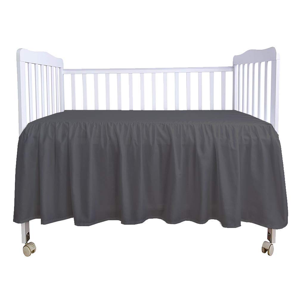 Bed Skirts Crib Bed Skirt Dust Ruffle BedSkirt Split Corner 100