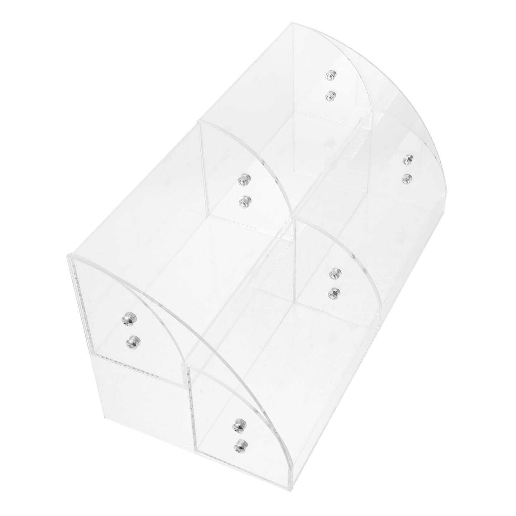 Organizzatore Trucchi in Acrilico Trasparente 2 Livelli per Bagno | Contenitore Cosmetici, Visibilità Cristallina, Spazio Flessibile per Vanity e Piano Lavabo
