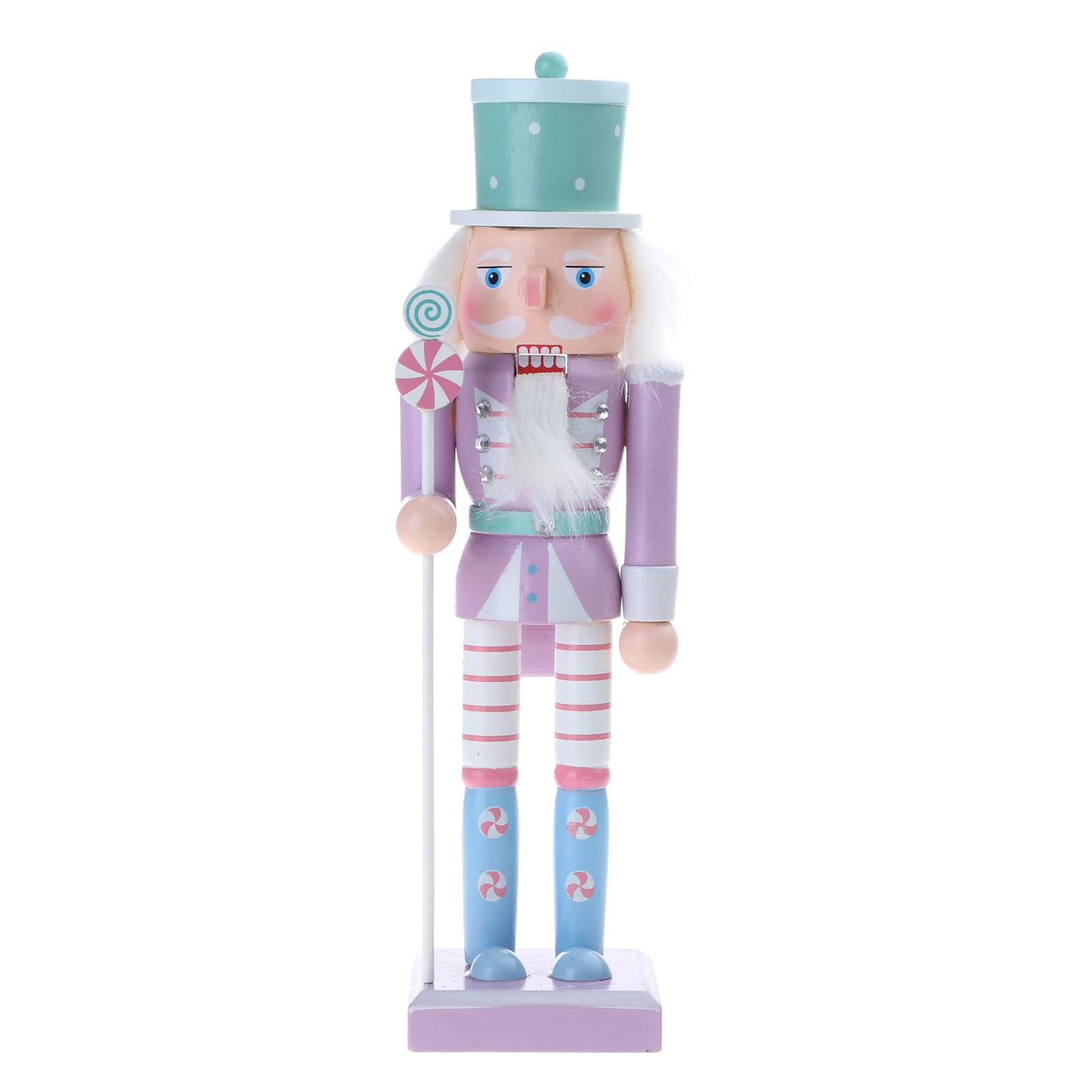Buxuaaaa C Multifunction Hristmas Wood Andy Nutcrackers Soldier Ornament 25Cm Decor Supplies For New Year Birthday Wedding Hristmas Tree Ornament