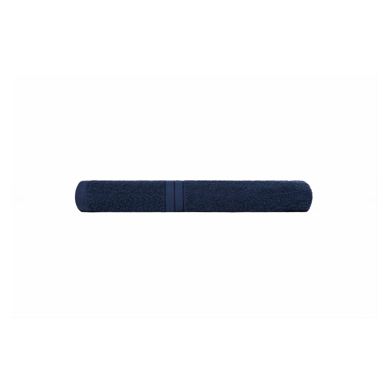 Brentfords Navy Blue Super Absorbent Flannel - 100% Cotton Bathroom Hand Towels - Premium Quality & Quick Drying - 50 X 80Cm – Luxury Single Set –