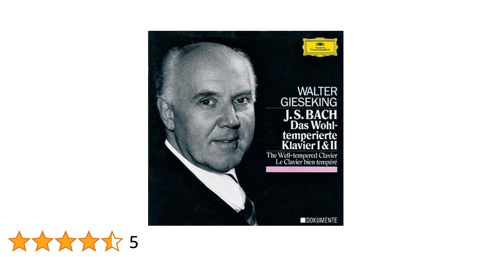 Johann Sebastian Bach, Walter Gieseking - Bach: Well