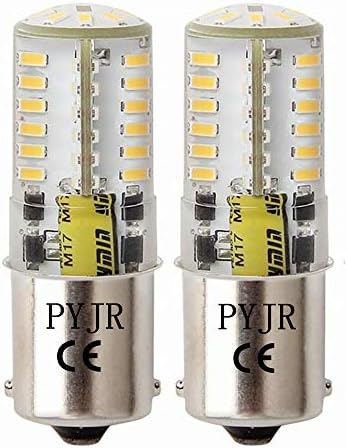 PYJR Ba15s 1156 1141 1003 7506 12V Led Bulbs, Single Contact Bayonet Base, 5W Warm White 3000K 500Lm, Water-Resistant Led Bulb, for Rv, Trailer, Campe, Boat, Landscape bulbs. (Pack of 2)
