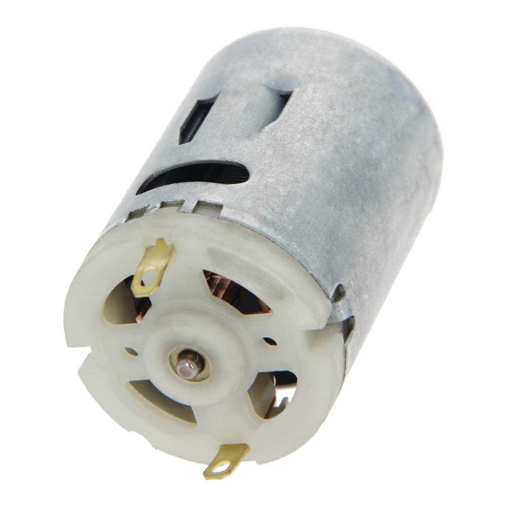Fielect 12V 7000RPM DC Motor – 2-Pack Round Shaft Mini Motor For RC Boats, DIY Toys, Models