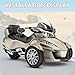 BAKAFOH Adjustable Padded Driver Backrest Front Rider Back Rest w/Storage Pouch for Can Am Spyder RT RT-S RT Limited 2010-2019 Accessories