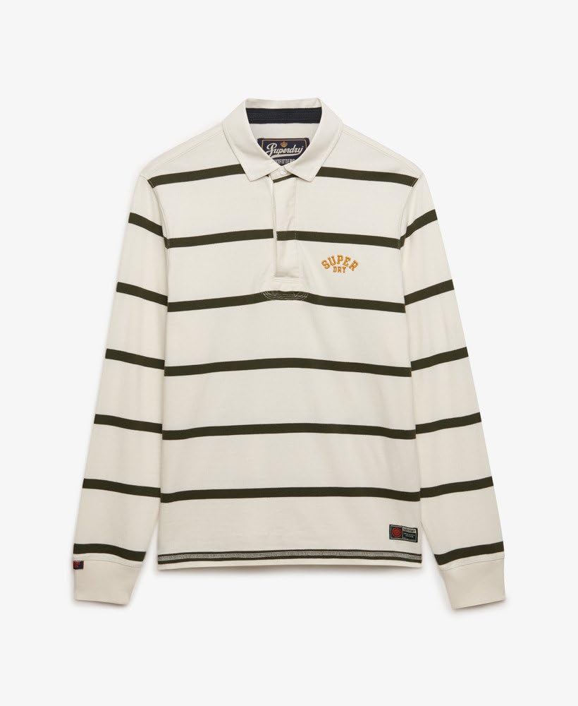 Superdry Herren Vintage Athletic Stripe Rugby-Shirt