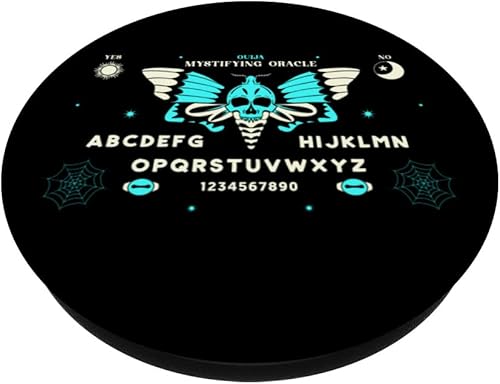 Miniatura 2 de Ouija Board Oculto Polilla Horror Halloween Diseño Artístico PopSockets intercambiables PopGrip