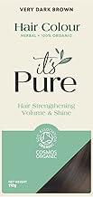 It's Pure Organic Herbal Hair Dye in Very Dark Brown 110g