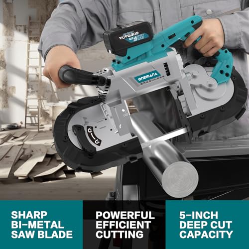 ONEMANA 5 inch Cordless BandSaw