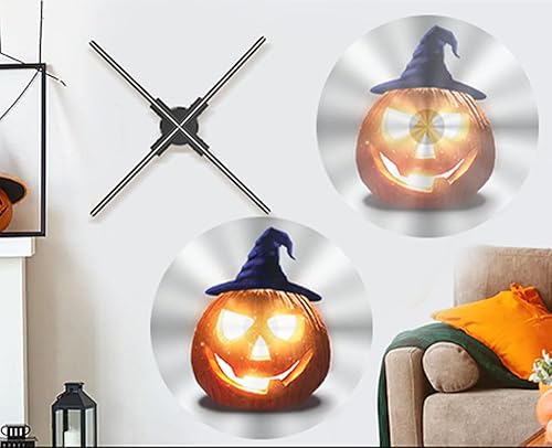 Miniatura 9 de Ventilador de exhibición publicitaria holográfica 3D de 17.7 pulgadas, 800 P de alta resolución y WiFi añadido, ventilador de proyector holográfico