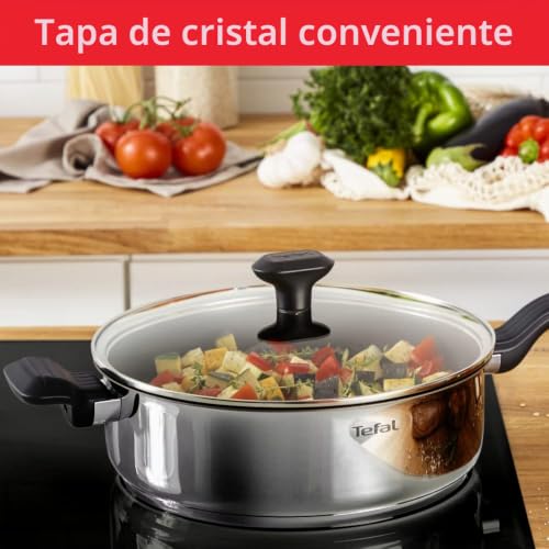 Cacerola Tefal Comfort MAX en acero inoxidable pulido de gran durabilidad 7