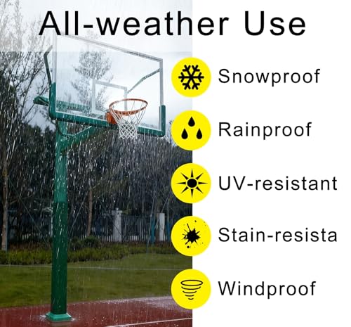 Acolchado para postes de baloncesto cuadrado e impermeable para seguridad en parques 3