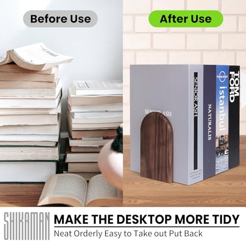 Image of Book Ends,Bookends Wood Book Ends Universal Economy Bookend (16, Medium)