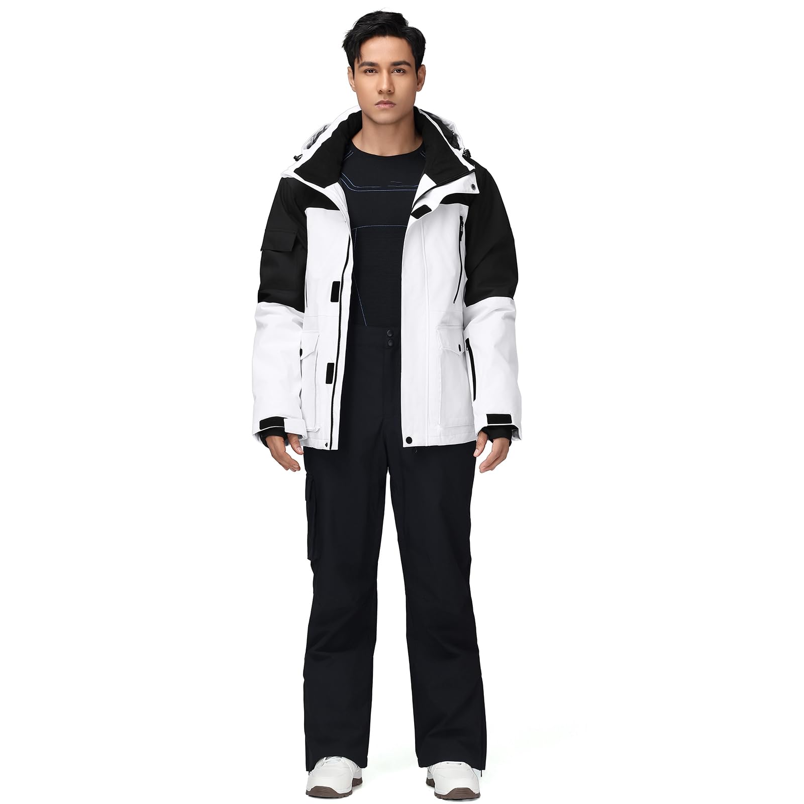 HOTIAN Herren Ski Jacke und Hosen Set Herren Schneeanzug Winter Warme schneeanzug Wasserdicht Winddicht skibekleidung Snowboard Set