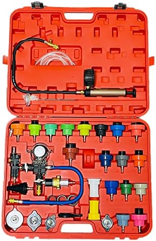 HZAUTOS 34PCS Radiator Pump Pressure Tester and Coolant Vacuum Refill ...