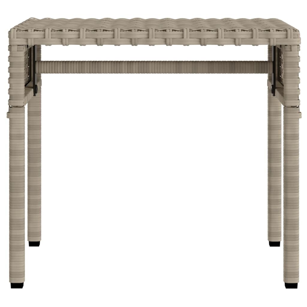 Homgoday Lettini Prendisole 2 pz con Baldacchino e Tavolino Polyrattan,Lettini Prendisole, Divano Letto Mobili, Lettino da Piscina, Lettino Prendisole da Giardino h