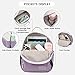 LOVEVOOK Mini Backpack Purse for Women, Small Fashion Backpack, Lightweight Cute Daypack for Travel Dating Purple-Cream