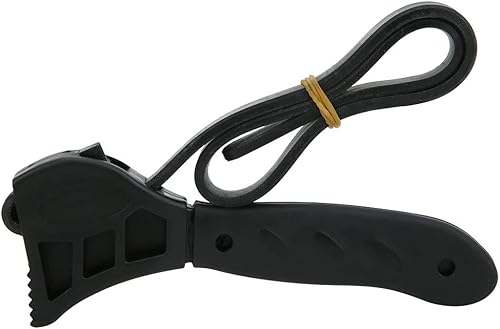 Miniatura 7 de Qiilu Llave de correa de correa Llave de filtro de aceite Llave de correa de goma Llave de correa de goma Llave de cinturón Abrebotellas Herramienta