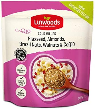 Linwoods Organic Milled Flaxseed, Almonds, Brazil Nuts, Walnuts and Co-q10-360g