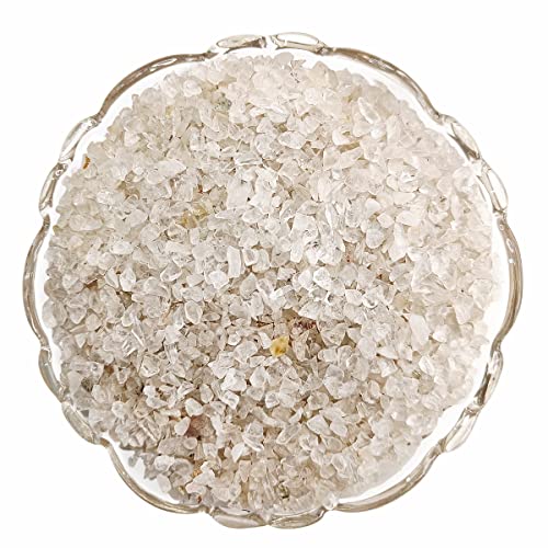 Image of Certified Clear Quartz Crystal Chips 1 KG with Authenticity Certificate | Natural Quartz Decorative Stone Chips for Pooja Room, Meditation, Vastu, Resin Art, Crafts & Aquarium Decor