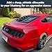 WildWell Mustang Rear Window Louvers for Ford Mustang 2015-2023 GT/Shelby/EcoBoost /V6 /V8 Rear Windshield Sun Shade Cover Lambo Style All Weather Glossy Black