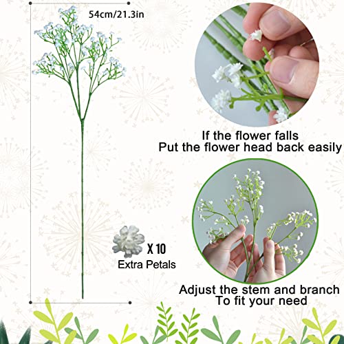 Jiftok JIFTOK-WHITE-24 Babys Breath Artificial Flowers thumb #4