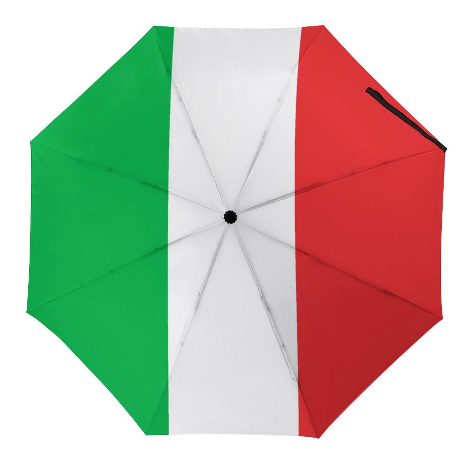 SMAZDFXX Italian Flag Travel Umbrella For UV Rain Windproof Folding Umbrellas Portable Funny