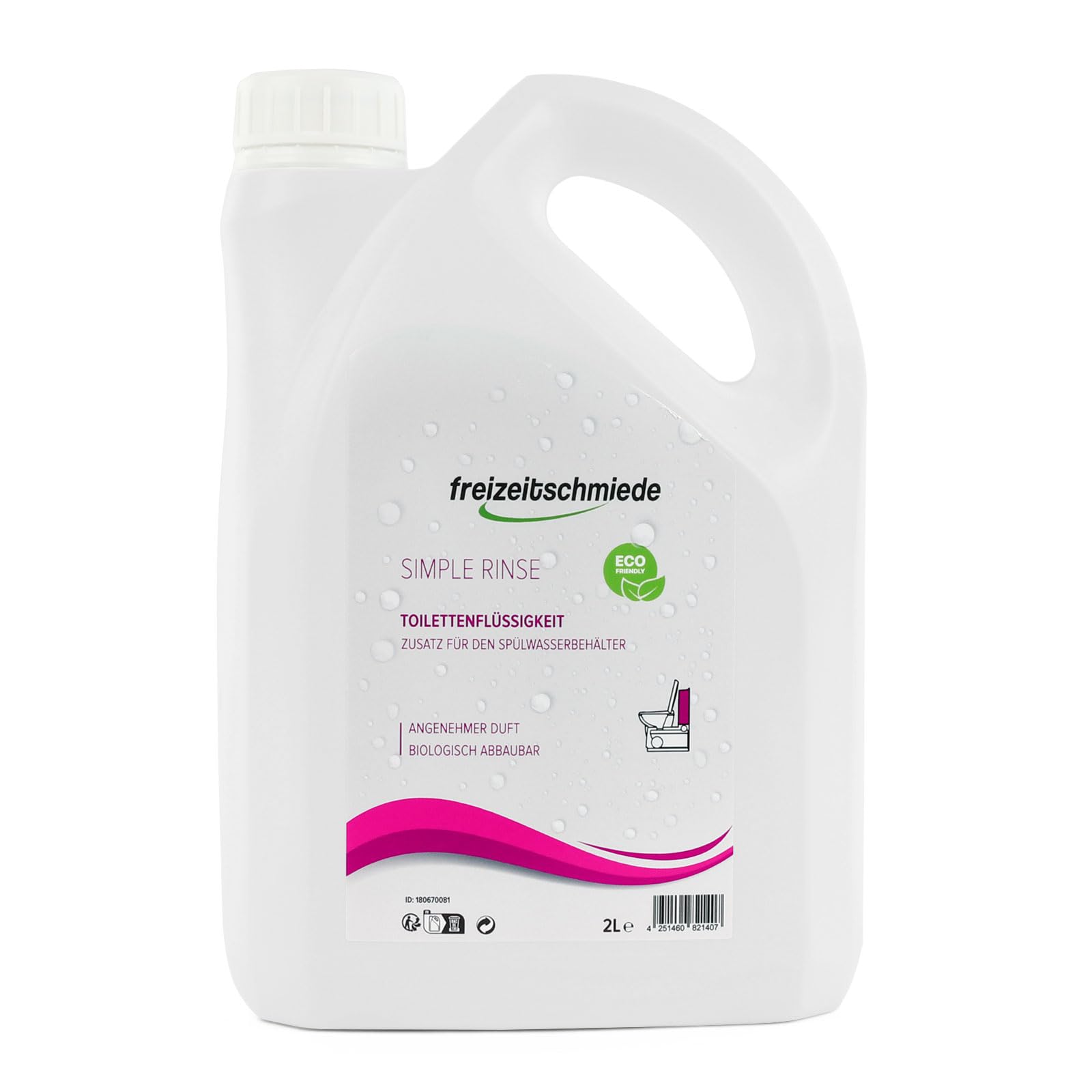 Set Toiletten Zusatz Simple Blue + Rinse je 4L Sanitärflüssigkeit für Campingtoilette inkl. All Soft Toilettenpapier