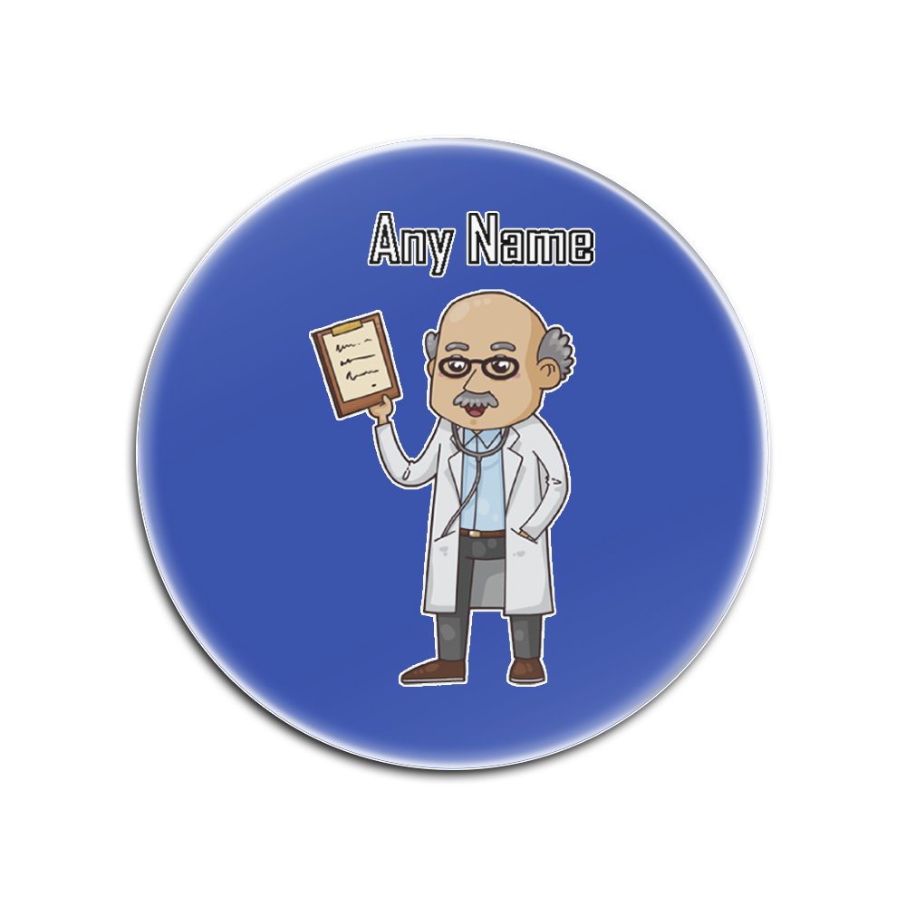 Sous-verres ronds médecin - Lot de 4 en verre cadeau idéal soignant