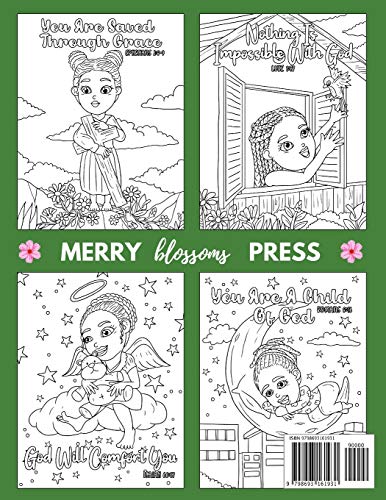 A Bible Verse Coloring Book For African American Girls: A Christian Scripture Activity Book For Little Black Brown Boss Babes: With Natural Hair ... Scramble & Mazes (Black Girls Coloring Books) - Image 2