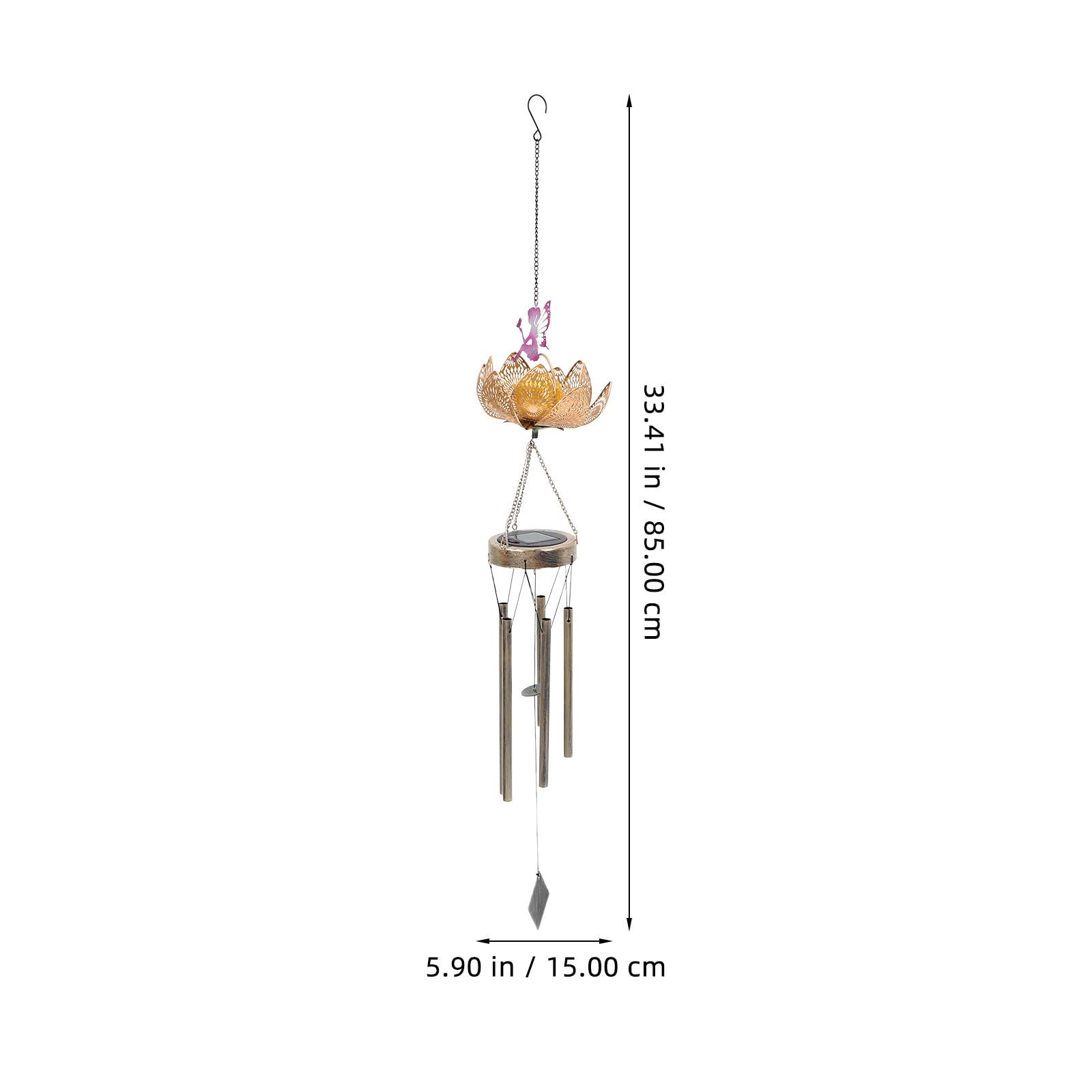 USHOBE Campanellini Sonagli Grandi in Ferro Decorativi per Esterno e Giardino, Campanelli Vento Ip65 per Atmosfera Unica in Cortile e Patio