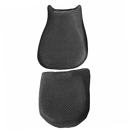 Housse de selle de moto noire TOPBATHY en polyester, lot de 2 - 2