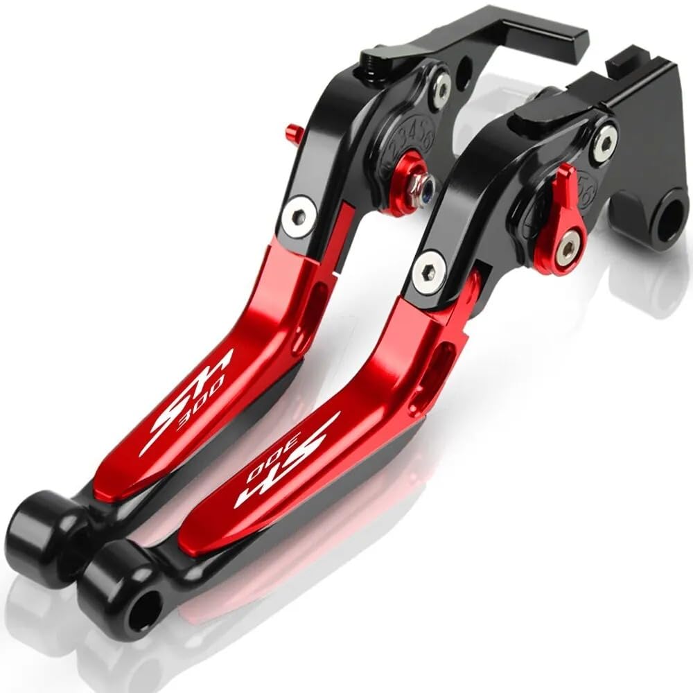 Per SH300 SH 300 2008 Accessori Moto Regolabile CNC Pieghevole Extensibile Maniglia Freno Maniglia Frizione Leve Rosso + Nero + Rosso