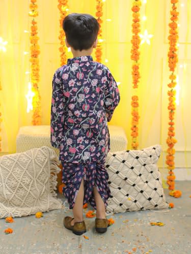 Image of BownBee Kids Ethnic Wear Dhoti Kurta Set | Traditional Festive Clothing for Children | Indian Wedding & Celebration Wear | Comfortable Fit