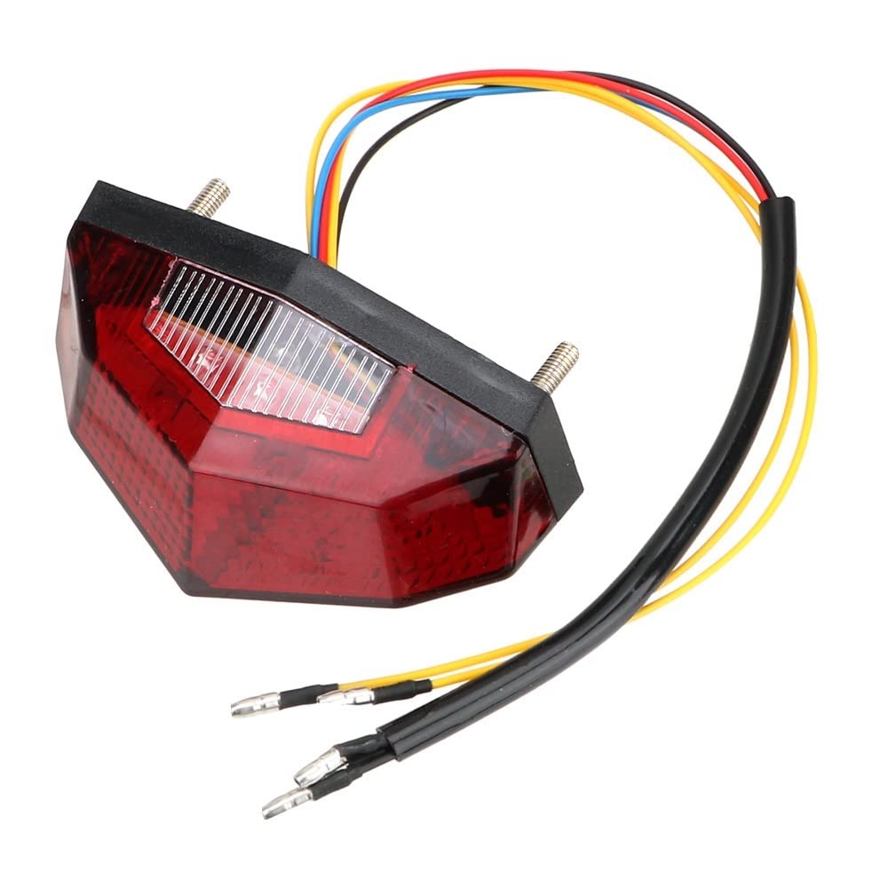 Accesorios de motocicleta luz trasera universal y luces freno intermitentes 7