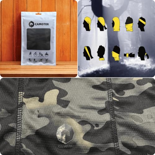 Image of Camo Balaclava Ski Face Mask UV Protector for Man and Women Hunting Fishing Motorcycle Windproof&Military Tactical