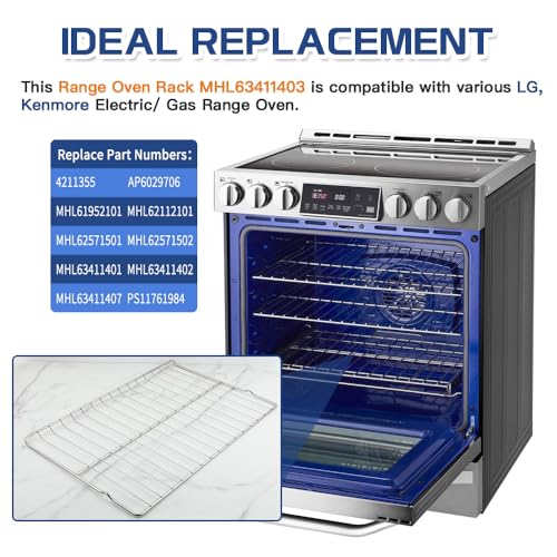 Upgraded Range Standard Oven Rack MHL63411403 for LG Range, Oven Shelf Rack