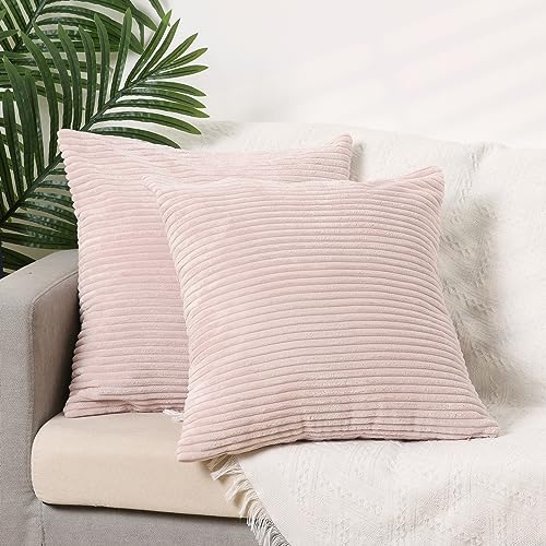 Uxcell Pack of 2 Corduroy Throw Pillow Covers - Image 2