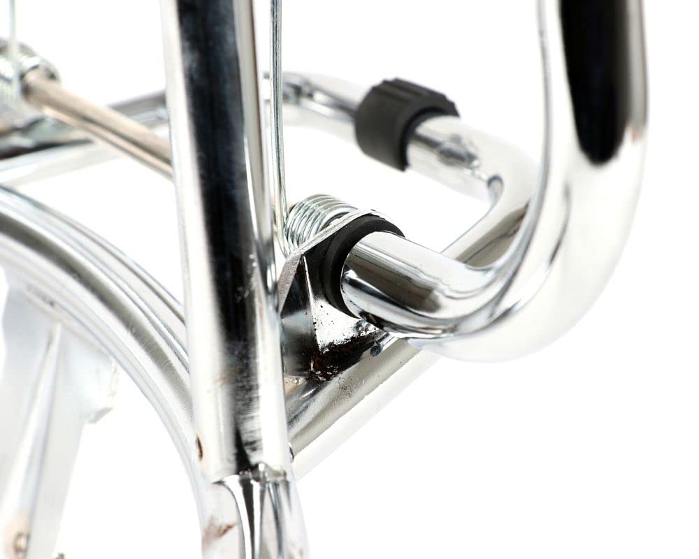 MOTONOSTRA Gepäckträger chrom klappbar hinten kompatibel für Vespa GT, GTL, GTV, GTS Super, GT60, 125, 200, 250, 300