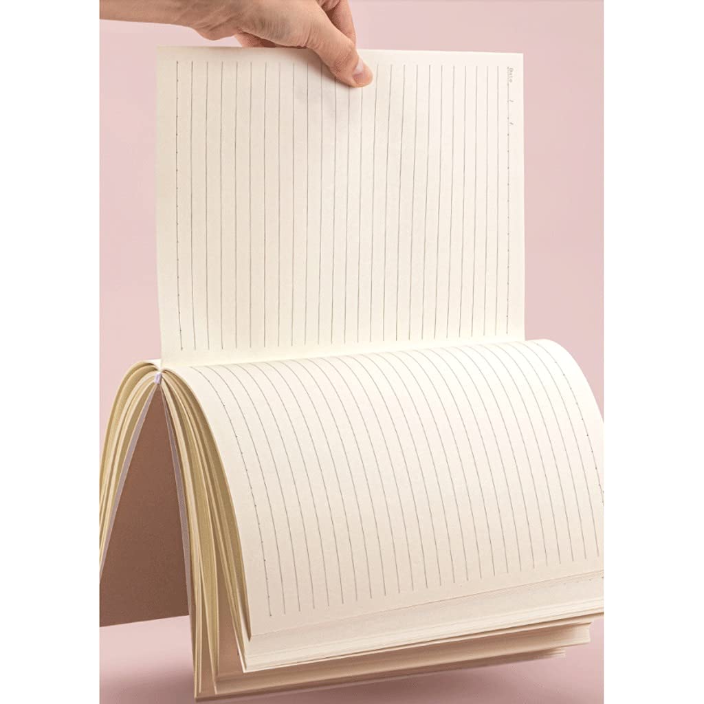 Cahier Notebook Classic Horizontal Line Journal 4 Packs Diary, Couverture imperméable, Style rétro, pour Bureau d'école de Bureau Bureau de l'école (Color : F, Taille : B5)