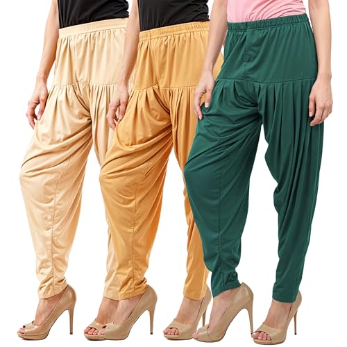 Image of Buy That Trendz Patiala Salwar for Women Relaxed Fit Viscose Patiyala Salwar Harem Bottom Pants