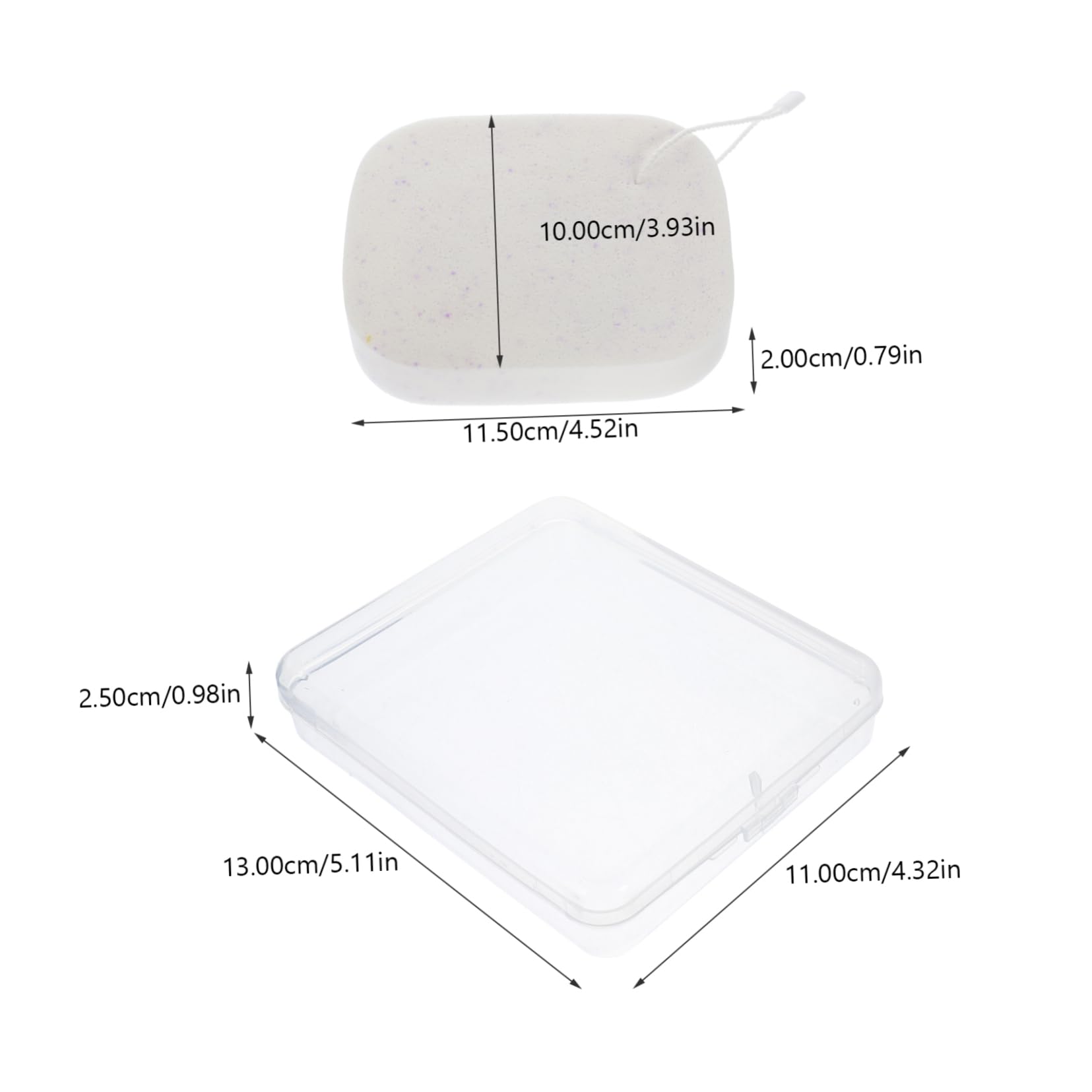 KOMBIUDA 5sets Spugne Per Viso Lavabile Di Spugne Esfolianti Per Pulizia Del Viso Strumenti Per Make-up Per Pulizia Delicata e Comfortevole
