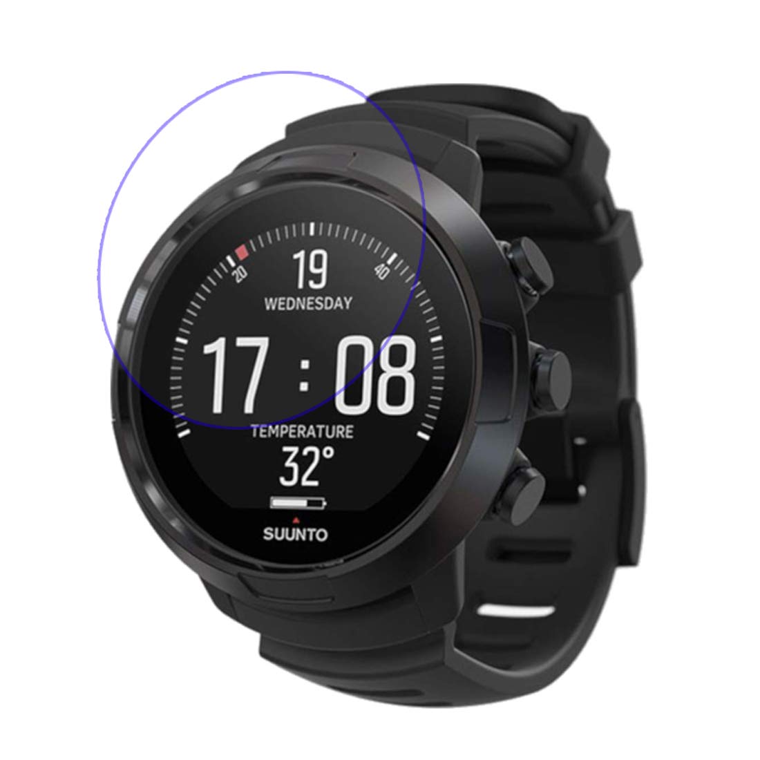 DisscoolTempered Glass Screen Protector for SUUNTO D5,0.33mm Thickness With Real Glass