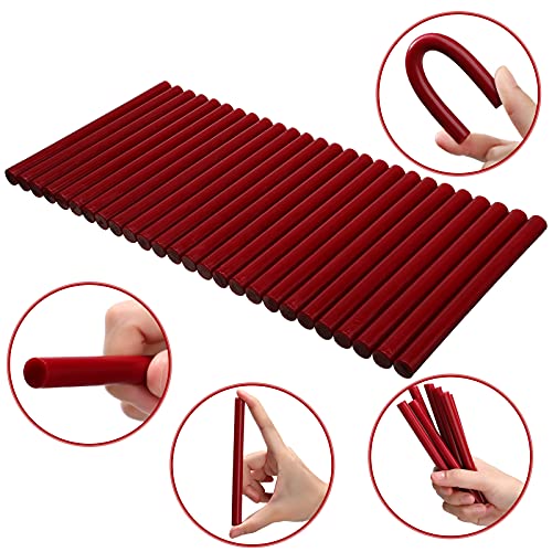 26 Pieces Glue Gun Sealing Wax Sticks For Wax Seal Stamp And Letter Retro Vintage Seal Glue Gun Sealing Wax Great For Wedding Invitations Cards Envelopes Wine Gift Wrapping (Wine Red) #TOP2