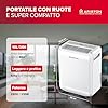Ariston DEOS 10 EVO - Deumidificatore Casa Muffa Portatile 10L/24h con Ruote, Bagno e Ambienti Fino 30㎡, Piccolo Assorbi Umidità 32x41,4x20,5-3 Velocità d'Aria e Filtro Antipolvere, Consumo Max 210w